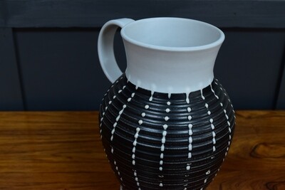 Vintage Denby Black & White Jug