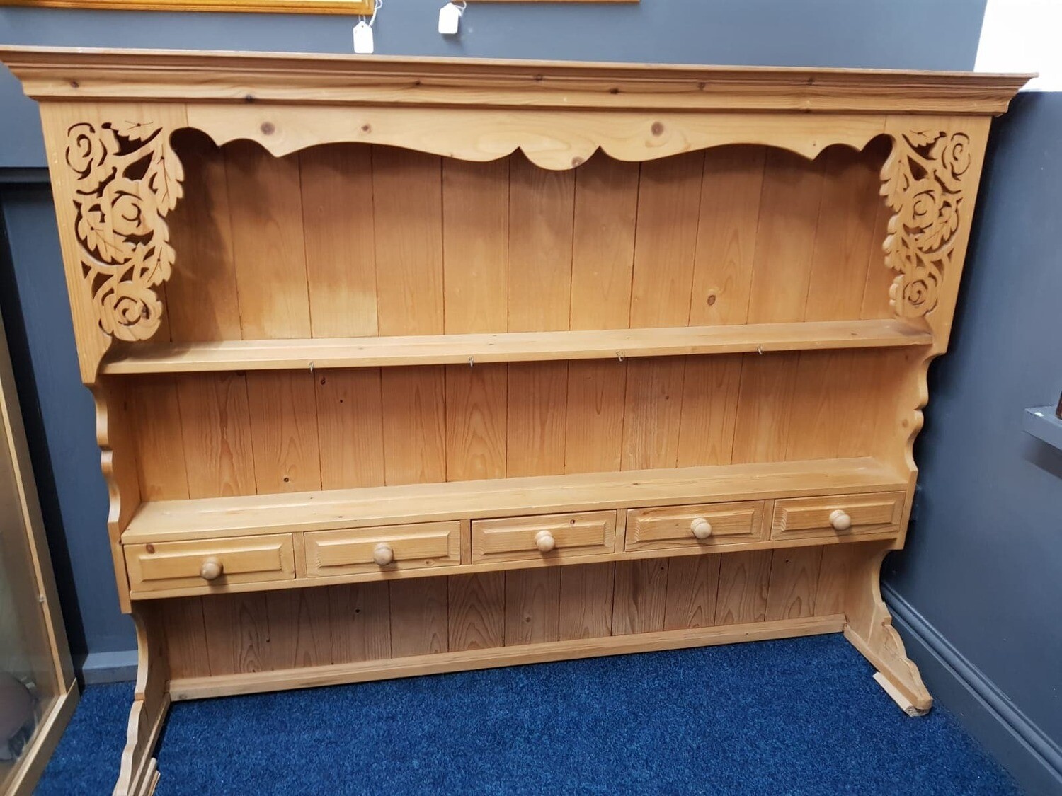 Pine Dresser Top with Drawers