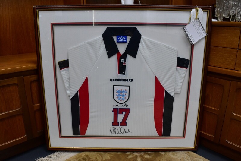 Framed Michael Owen Signed Shirt