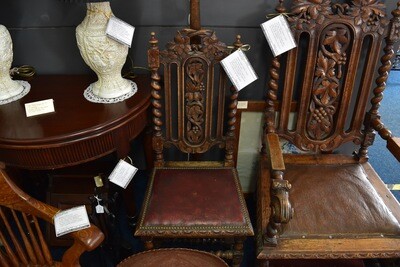Victorian Carved Oak Dining Chair