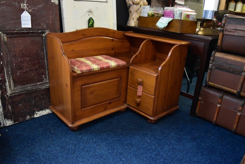Pine Corner Telephone Table