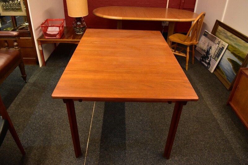 Solid Teak Double Extending Table by Nils Jonsson