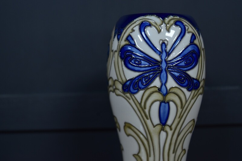 Moorcroft Ltd. Edition "The Frog and the Dragonfly" Vase by Kerry Goodwin