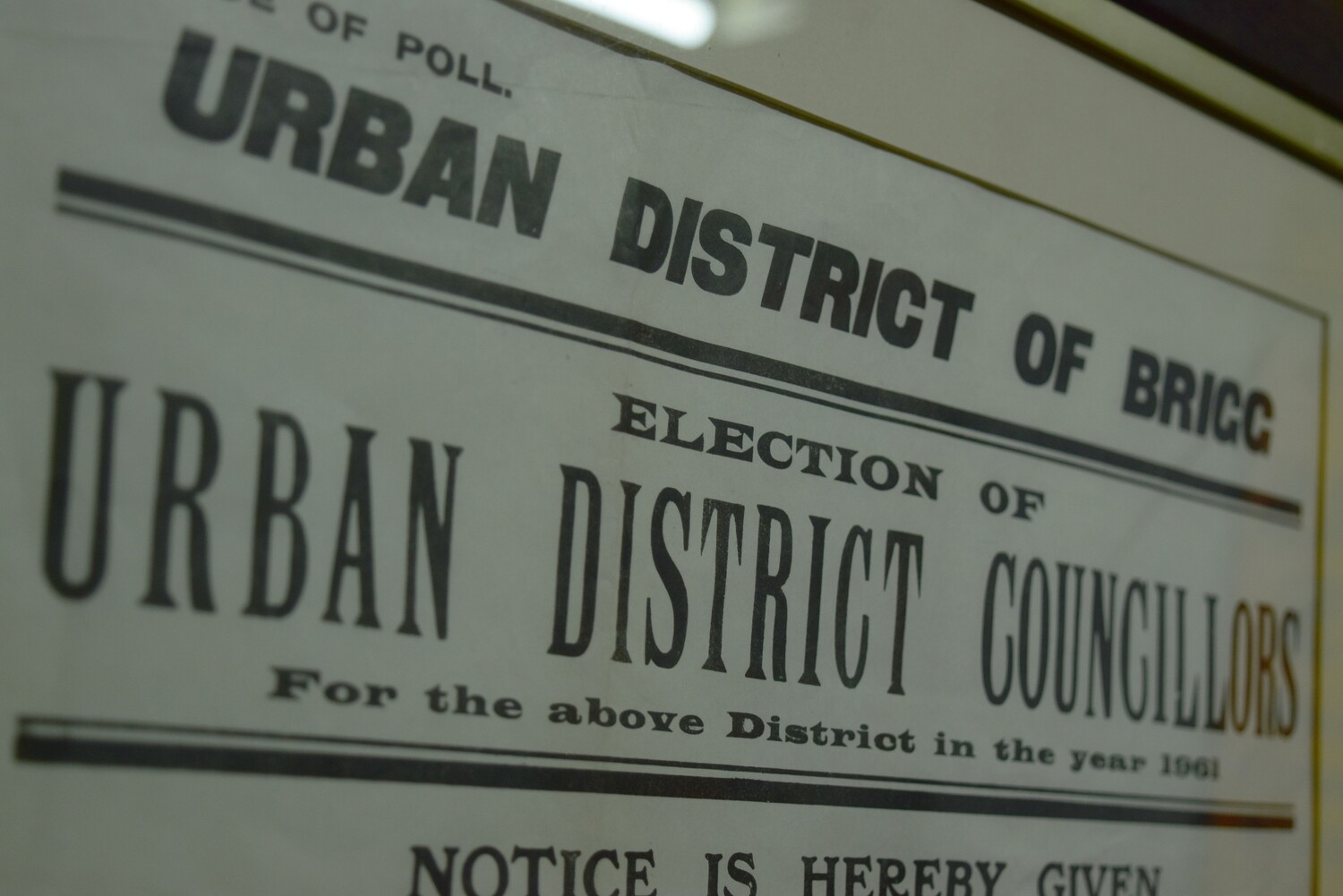 Urban District of Brigg - Framed Poster c1961