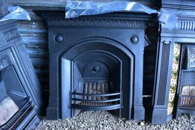 Gothic, Tudor Cast Iron Fireplace