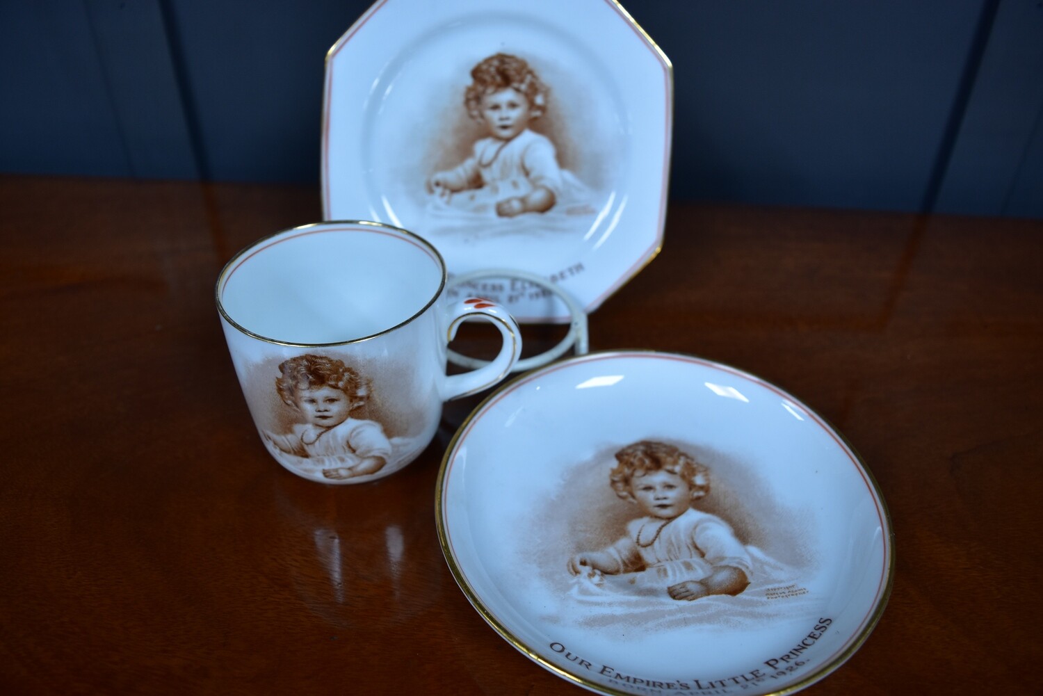 Paragon Trio of Princess Elizabeth 1926