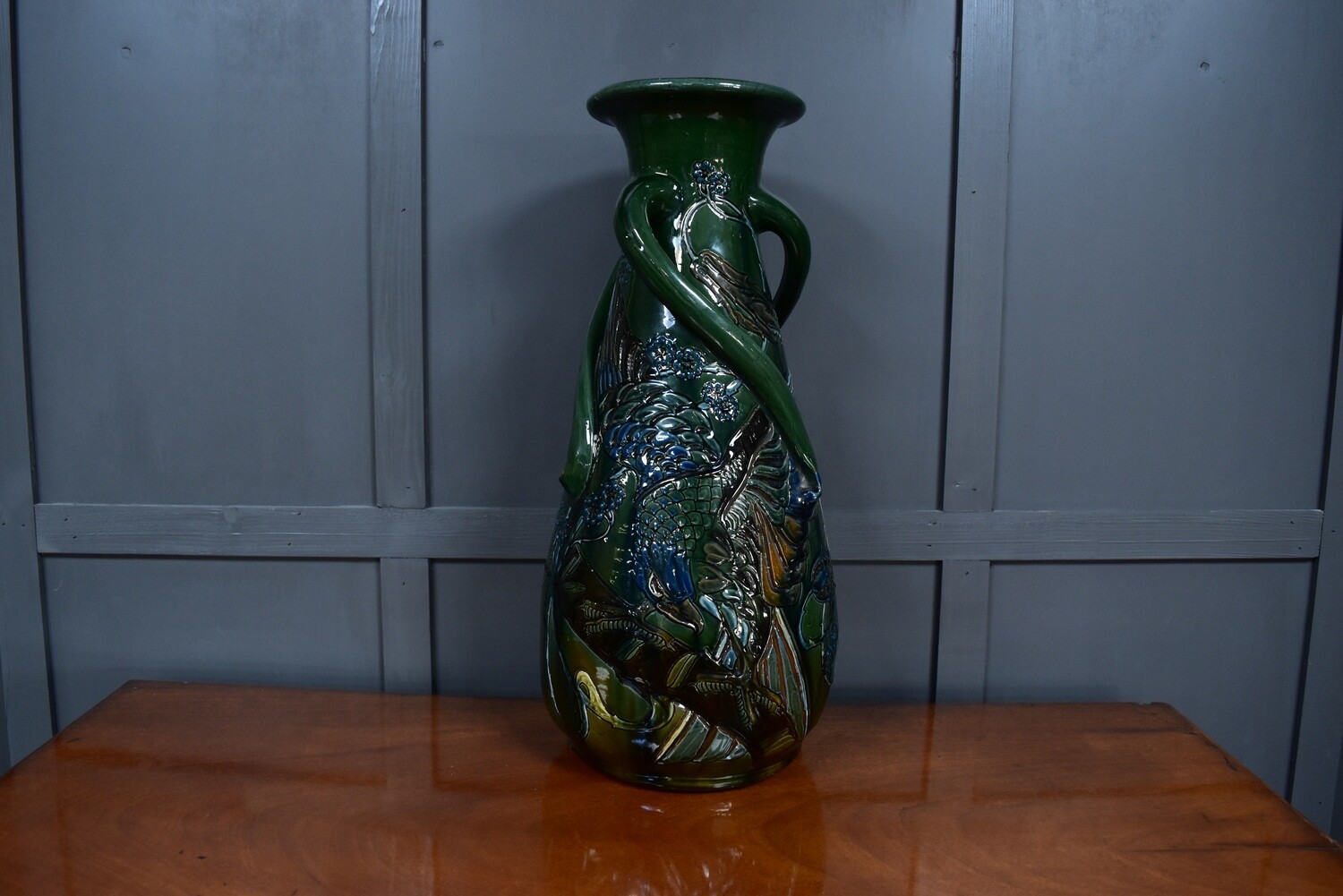 CH Brannam for Libertys large Barum Vase by Thomas Liverton c1908