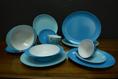 Gayden Melware Dinner service for Two in Blue