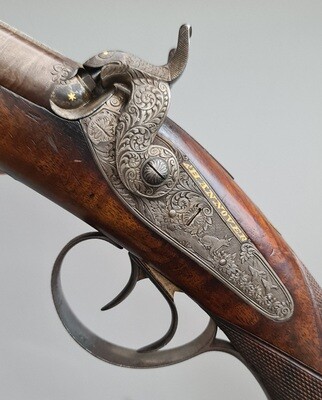 British 16 bore percussion shotgun made for King Ernest Augustus of Hannover