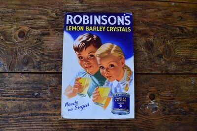 Robinson's Lemon Barley Crystals Sign