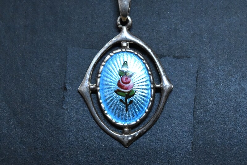 Charles Horner Silver Enamel Pendant