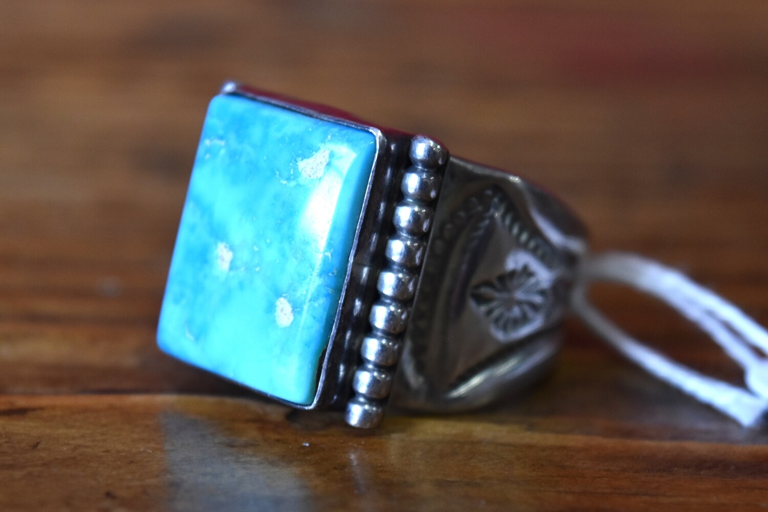 Silver Turquoise Navajo Ring