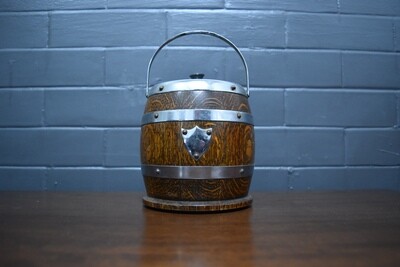 Wooden Biscuit Barrel