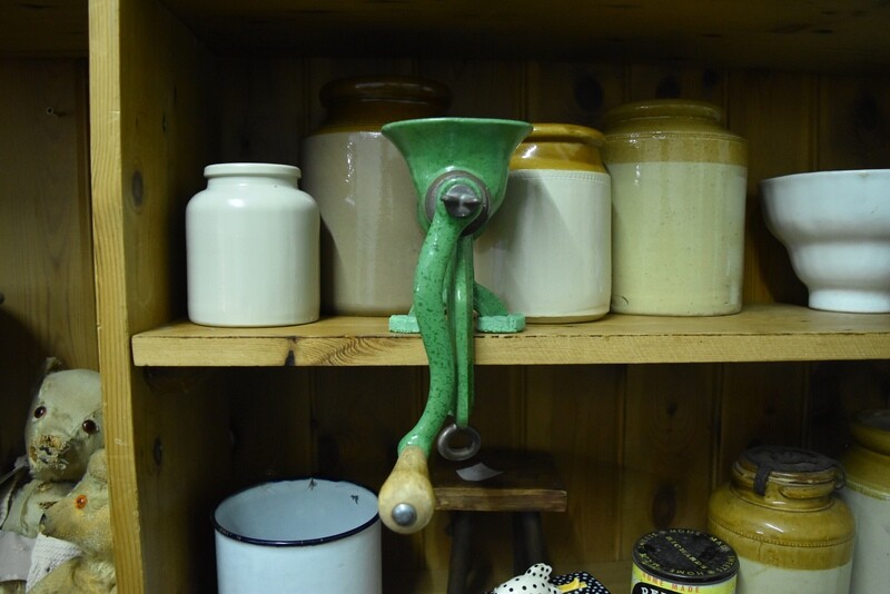 Green Enamel Table Mincer
