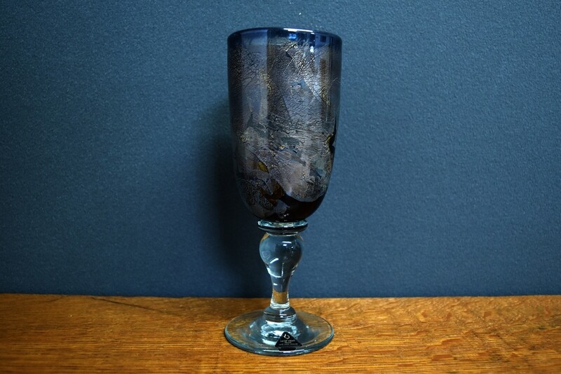 Isle of Wight Azurene Blue Goblet