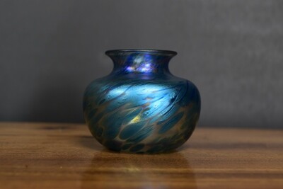 Loetz Style Papillon Small Vase