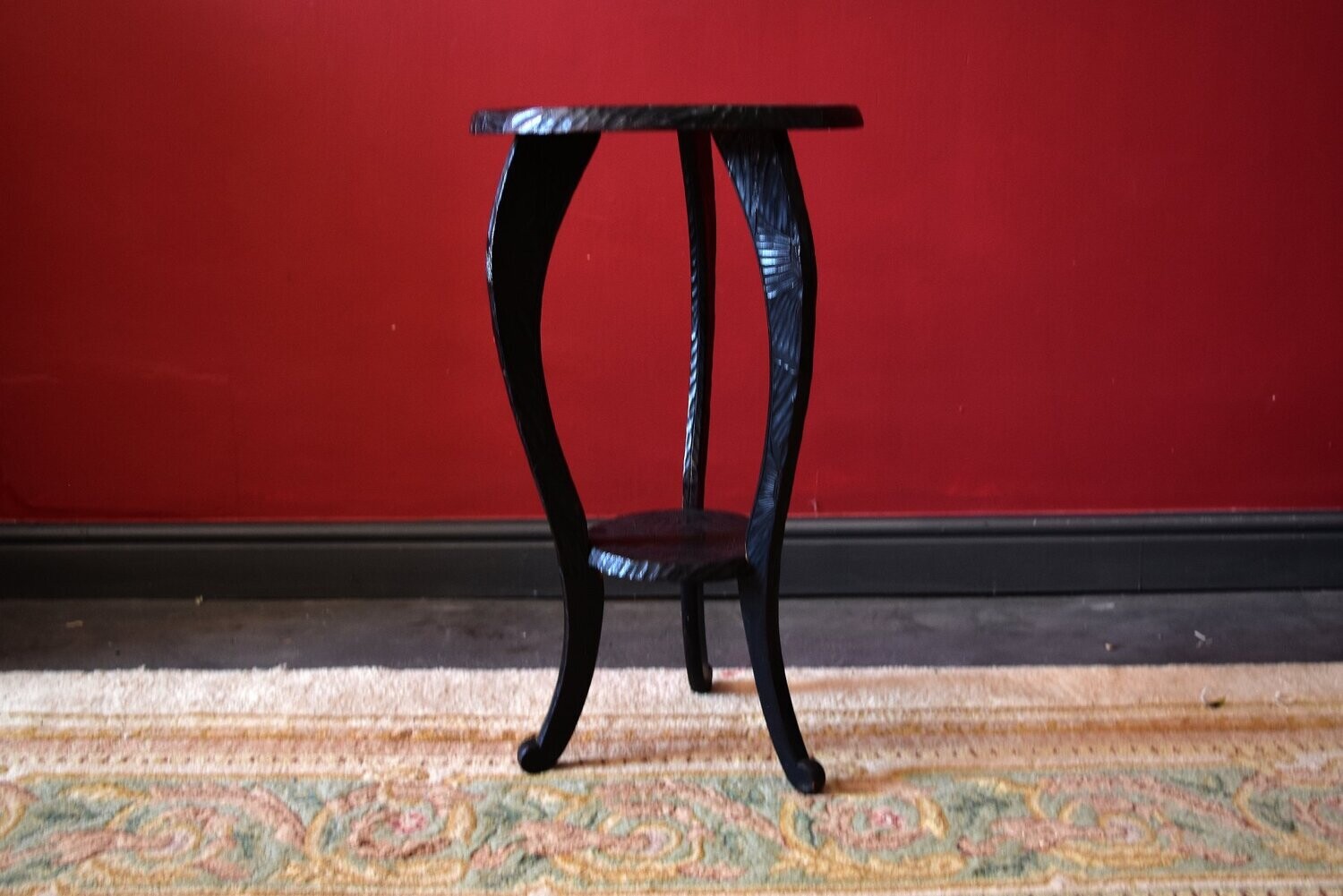 Liberty of London Carved Japanese Style Side Table c1905