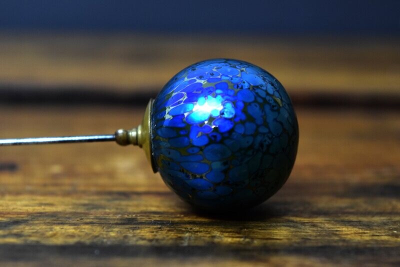 Loetz Glass Art Nouveau Hat Pin