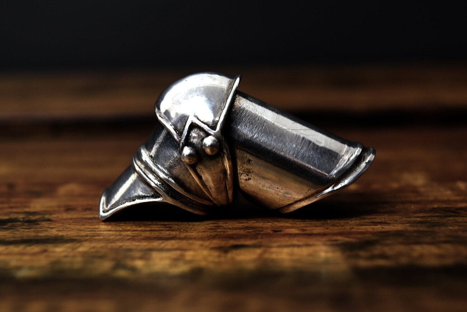 Sterling Silver "Armour" Finger Ring