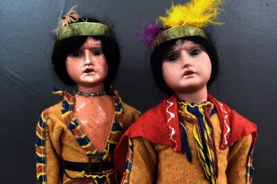 Armand Marseille Native American Dolls
