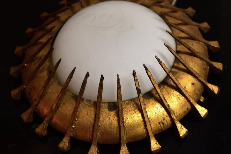 Spanish Gilded Starburst Wall Lights