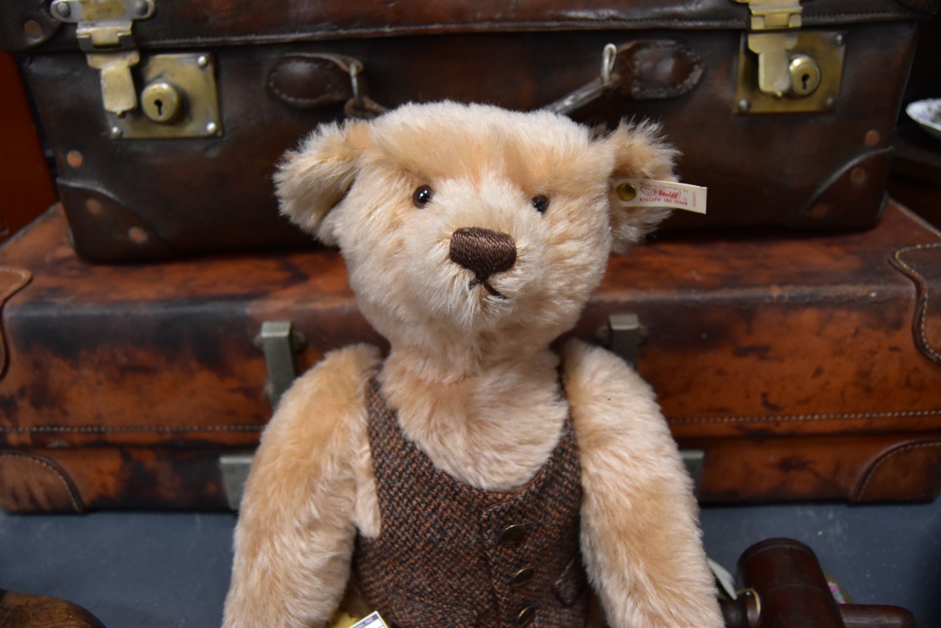 Steiff ブリティッシュコレクターズベア やり直そ Blond43 1996 43cm
