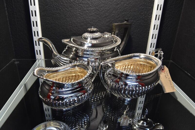 Jones & Crompton Silver Tea Service c1905