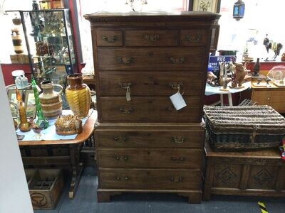 Antique Mahogany Chest on Chest