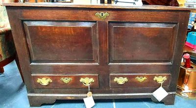 18th Century Oak Mule Chest / Coffer