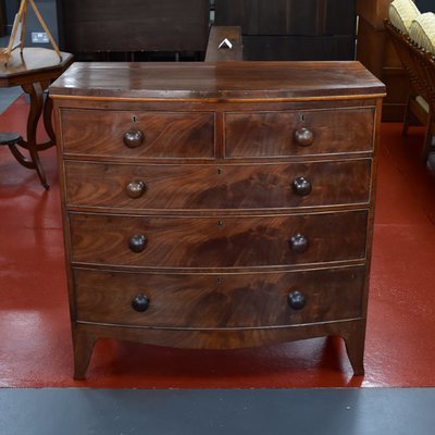 Mahogany Bow Front Chest