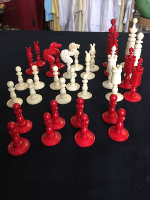 Victorian chess set