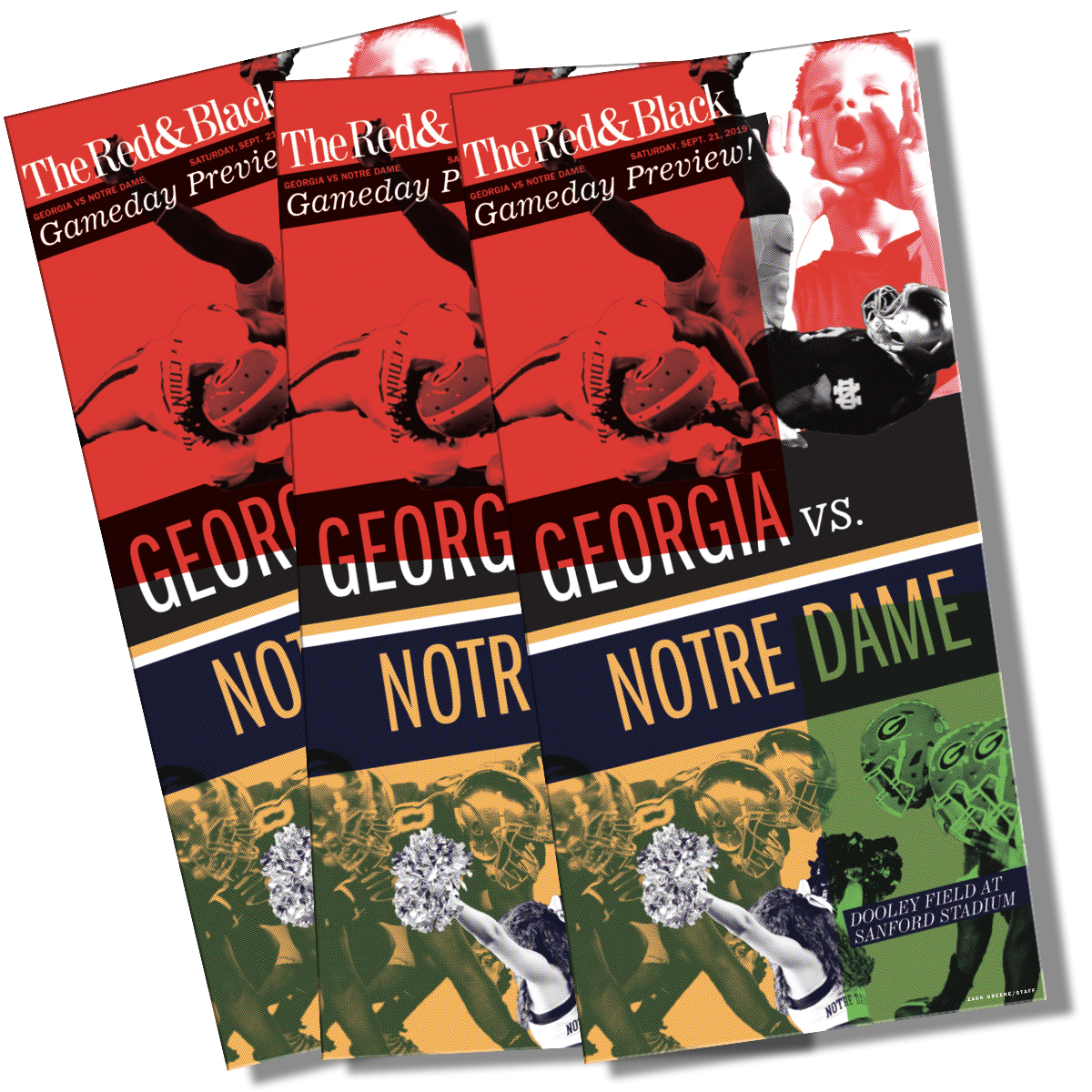 Special Edition Georgia vs. Notre Dame small poster