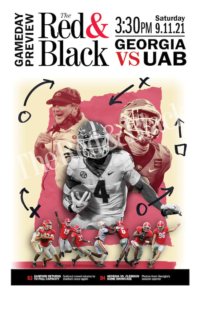 Georgia vs. UAB | 2021 Gameday Front Page