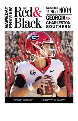 Georgia vs. Charleston Southern | 2021 Gameday Front Page