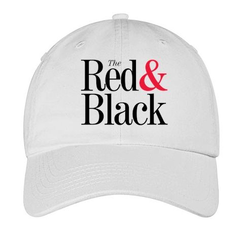 Red &amp; Black Classic Embroidered Ball Cap