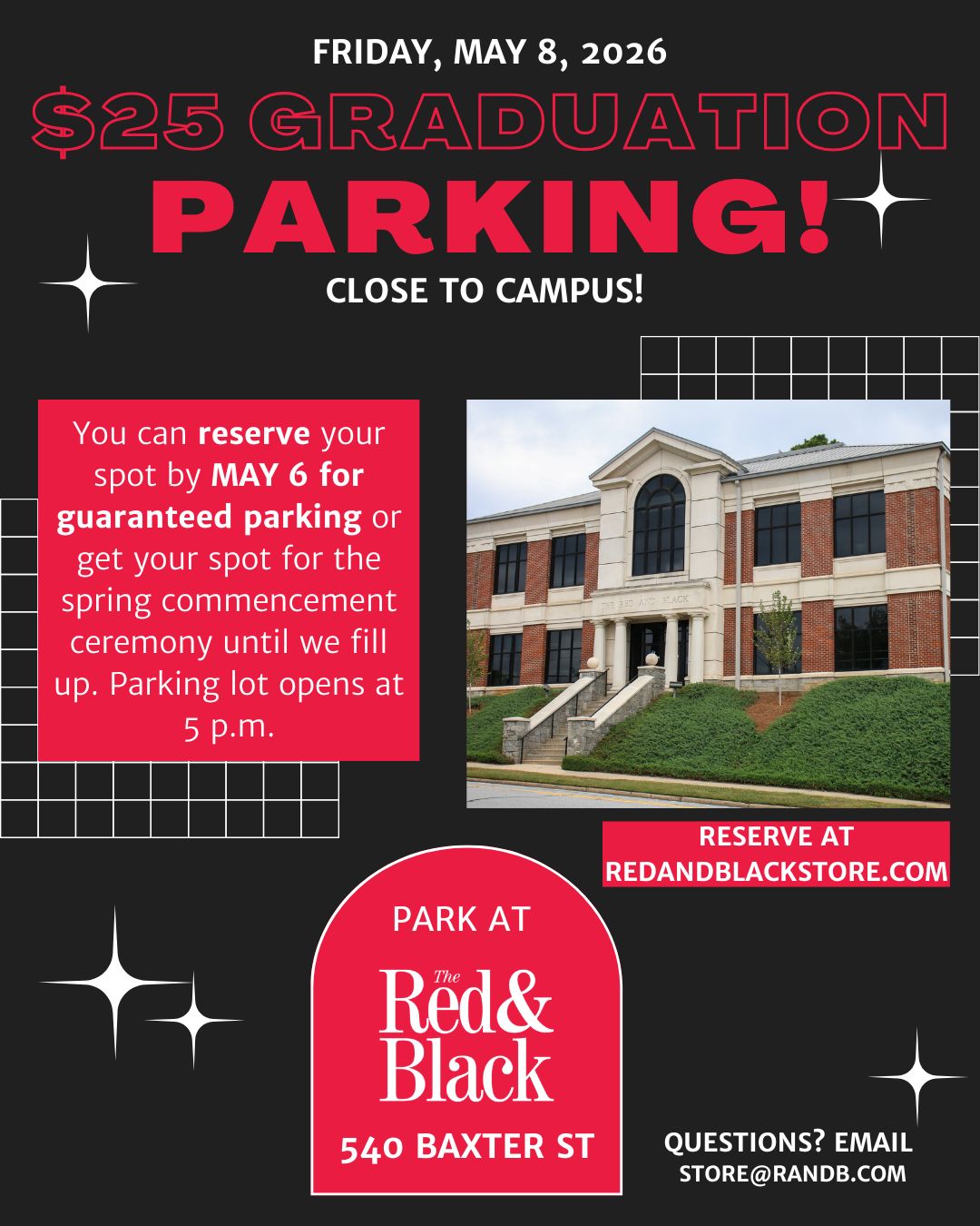 Spring 2026 Commencement Parking