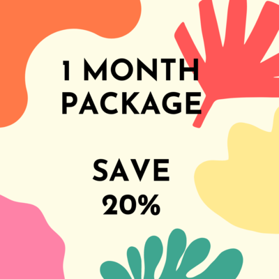 One Month Package - class and supervision One Month Package - class and supervision