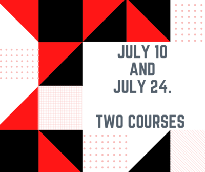 July 10 and 24. Earn 15 contact hours. July 10 and 24. Earn 15 contact hours.