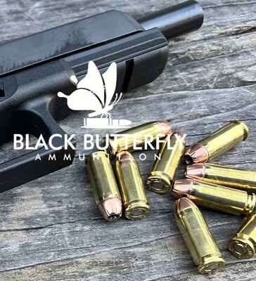 Black Butterfly Ammunition, Premium Self Defense and Hunting Ammo, 10mm Auto, 200 gr, 50 Rounds, Hornady XTPHP, (1150 FPS AMV)