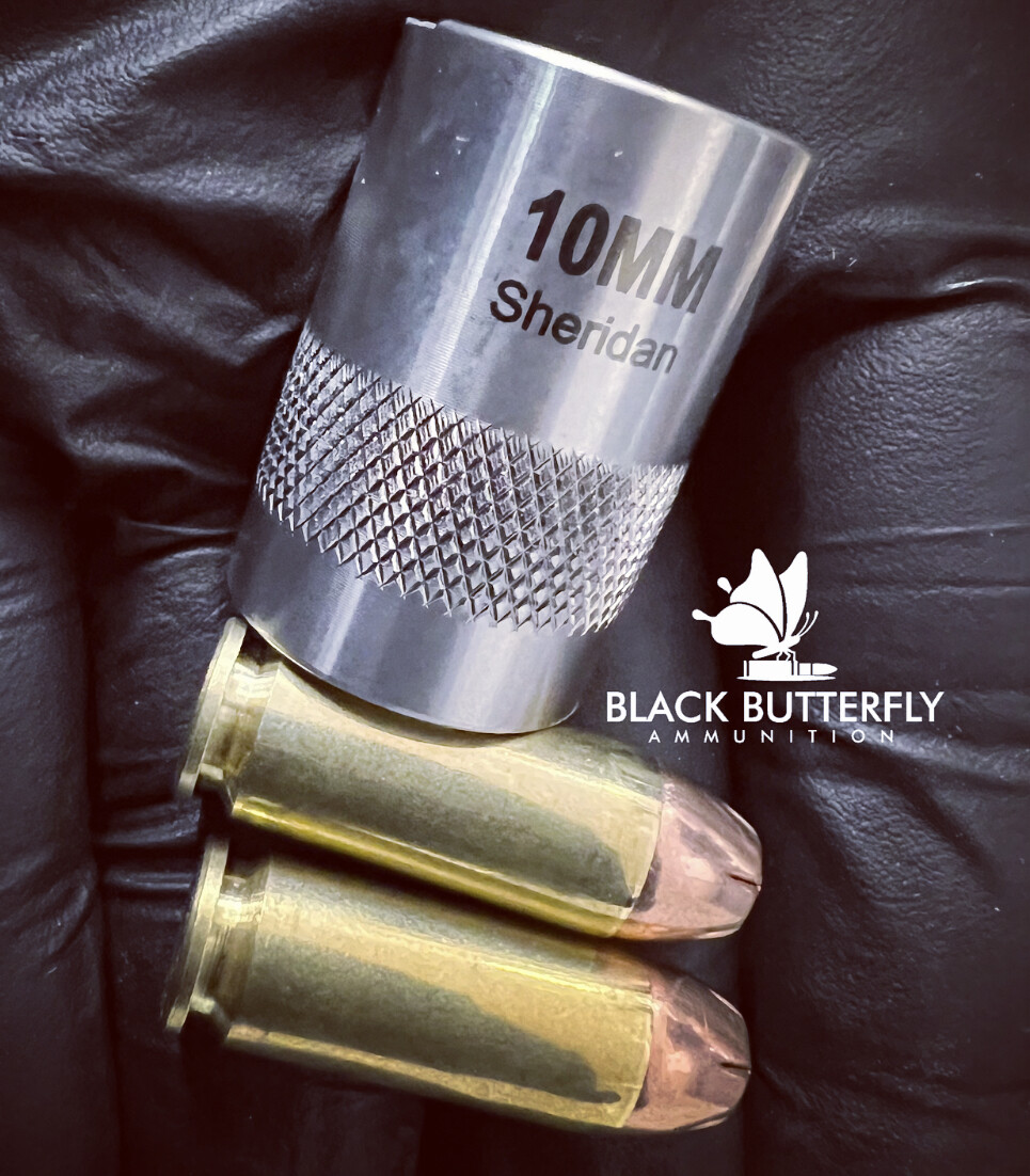 Black Butterfly Ammunition, Premium Self Defense and Hunting Ammo, 10mm Auto, 180 gr, 100 Rounds, Hornady XTPHP (1185 FPS AMV), &quot;MAG DUMP BOX&quot;