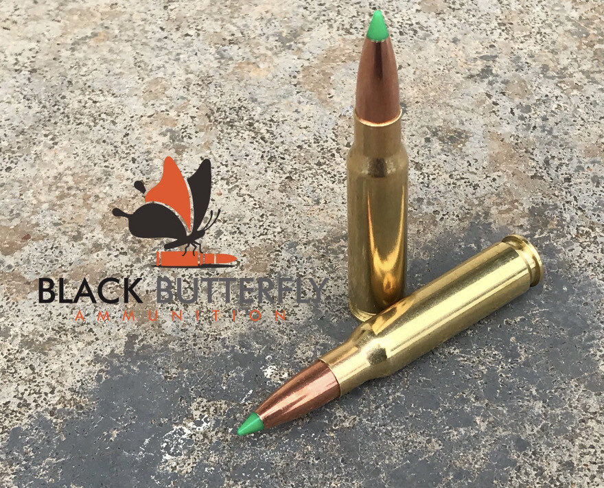 Black Butterfly Ammunition, Remanufactured, .308/7.62x51mm, 150 gr., 20 Rounds, Nosler Ballistic Tip &quot;REDUCED RECOIL&quot;