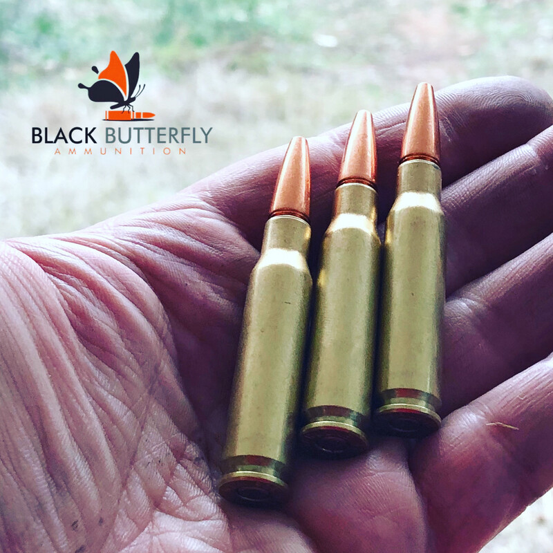 Black Butterfly Ammunition Premium, .308/7.62x51mm, 152 gr., 5 Rounds, Lehigh Defense Controlled Chaos (2625 AMV), SAMPLE PACK