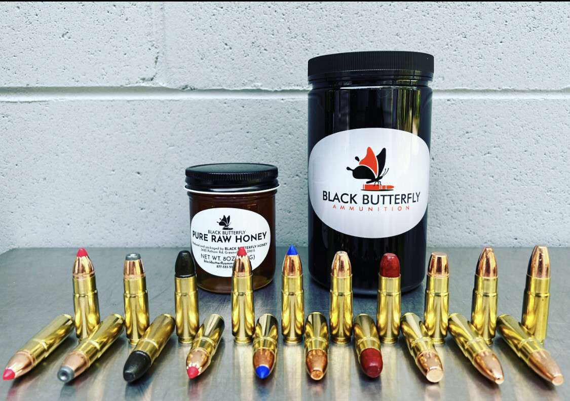 Black Butterfly Ammunition, SUGAR AND SPICE SET, .458 SOCOM, 300 gr, 60 Rounds, Hornady JHP