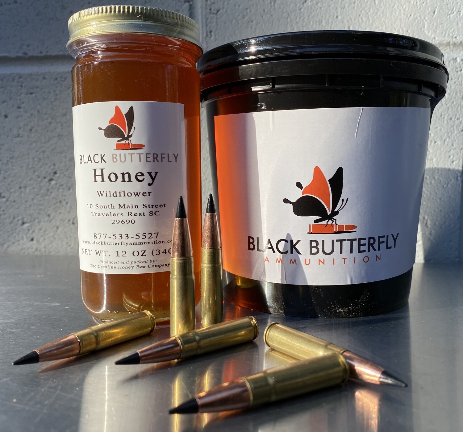 Black Butterfly Ammunition SUGAR AND SPICE KIT, .300 AAC Blackout, 110 gr, 100 Rounds, Barnes TAC-TX &quot;Black Bucket&quot;