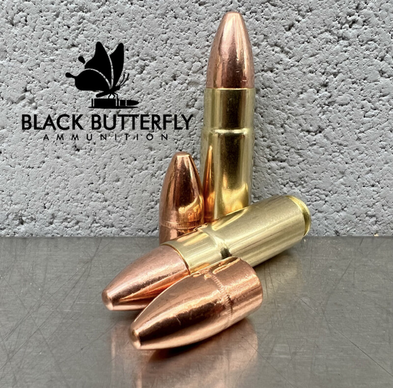Black Butterfly Ammunition, Premium, .458 SOCOM, 5 Rounds, 350 Grain, FMJ &quot;PLINKER PRO&quot;, Sample Pack