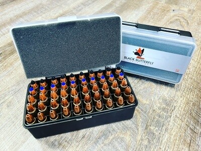 Black Butterfly Ammunition Premium, .450 BUSHMASTER, 50 Rounds, SUPERSONIC SAMPLER BOX (for 1/16 Twists)