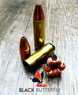 Black Butterfly Ammunition Premium, BIG BORE, 12.7x42mm, 375 gr, 20 Rounds, Barnes XPB Copper Expander, Designed for use in 50 BEOWULF® Black Butterfly Ammunition Premium, BIG BORE, 12.7x42mm, 375 gr, 20 Rounds, Barnes XPB Copper Expander, Designed for use in 50 BEOWULF®