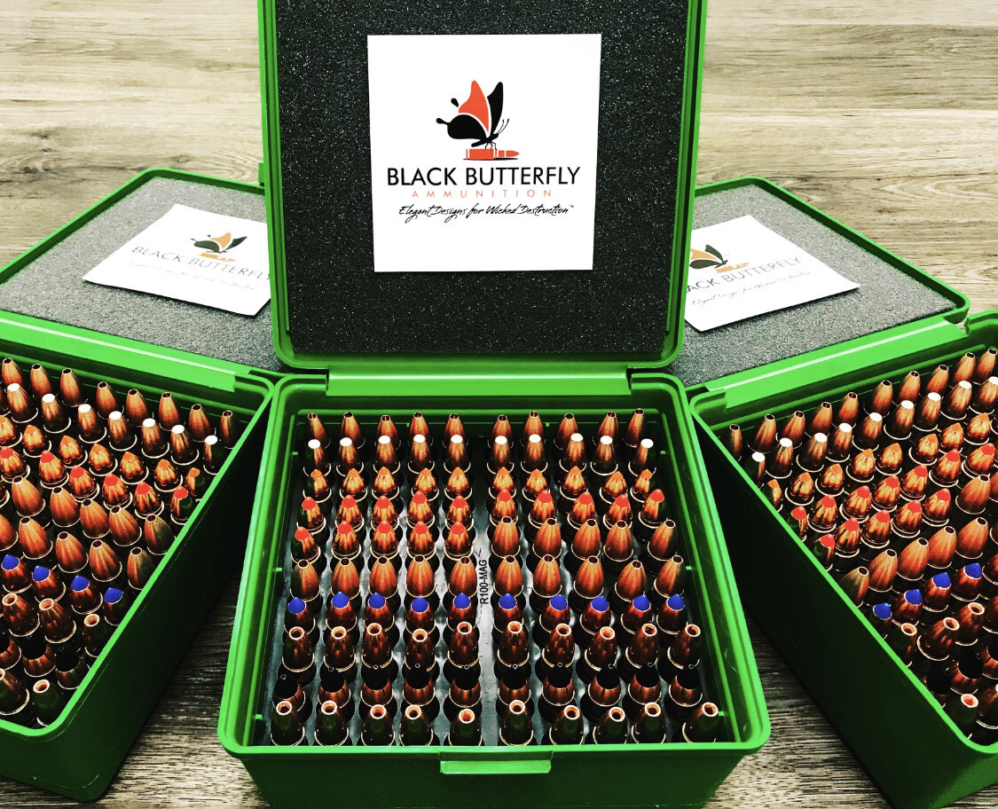 Black Butterfly Ammunition, Premium, .458 SOCOM, 100 Rounds, SAMPLER &quot;GREEN-GO-BOX&quot;