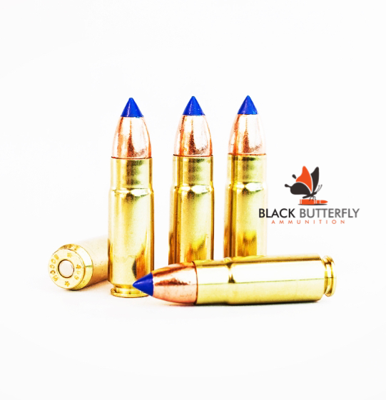 Black Butterfly Ammunition Premium, .458 SOCOM, 300 gr, 20 Rounds, Barnes TTSX BT "HOG STOPPER"