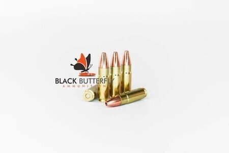 Black Butterfly Ammunition Premium, .458 SOCOM, 300 gr, 5 Rounds, Barnes TSX FB, HIGH Velocity Penetrator (SAMPLE PACK)